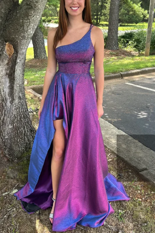 Get It Before It’s Gone One Shoulder A-Line Rhinestone High Slit Sleeveless Long Prom Dress Get It Before It’s Gone One Shoulder A-Line Rhinestone High Slit Sleeveless Long Prom Dress