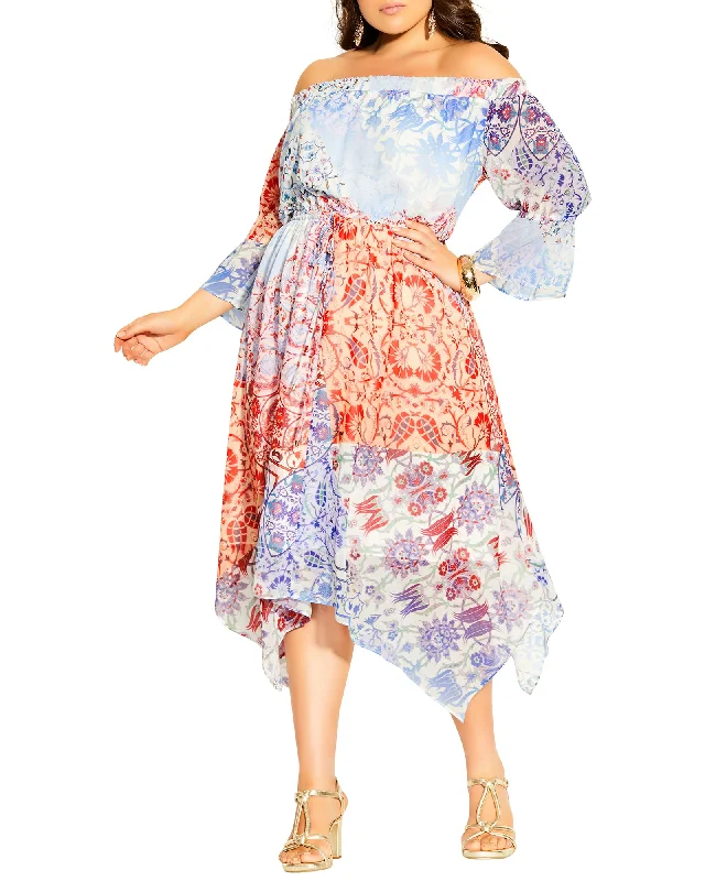 Price Reduction Cassia Dress | Purple / Red