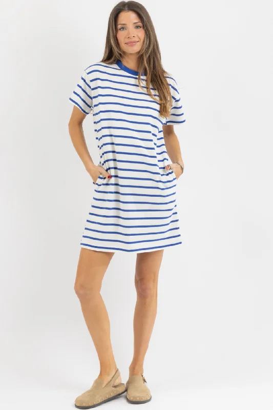 Clearance Sale HADLEY BLUE TSHIRT DRESS