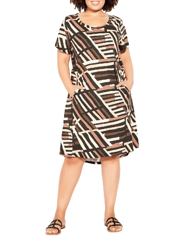 Savings Alert Soleil Hello Sunshine Dress | Brown / Ivory