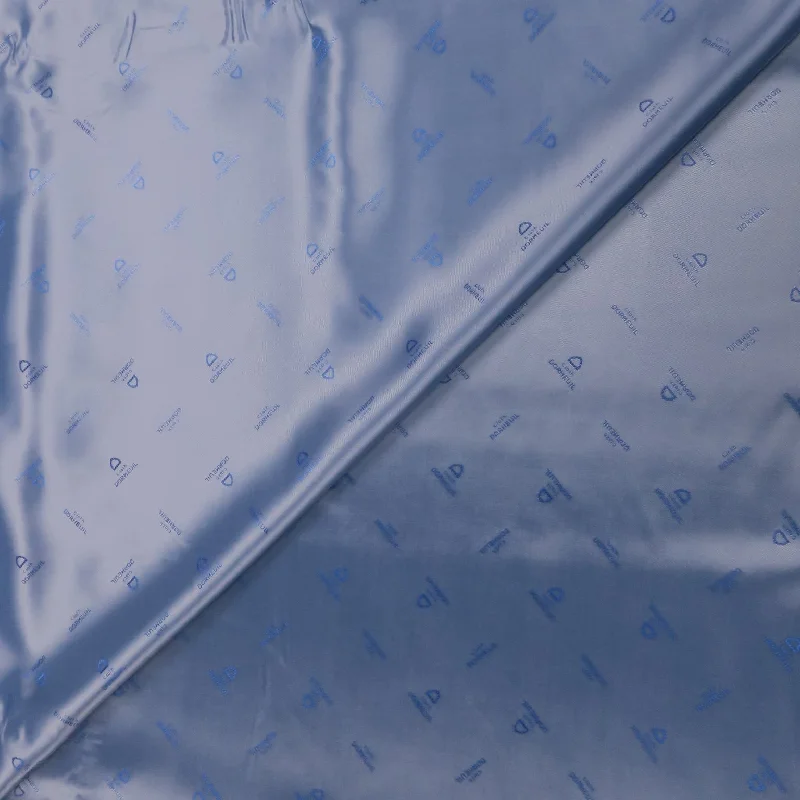 Deal Zone Sky Blue Translucent Solid Acetate Viscose Dormeuil Exclusive Lining