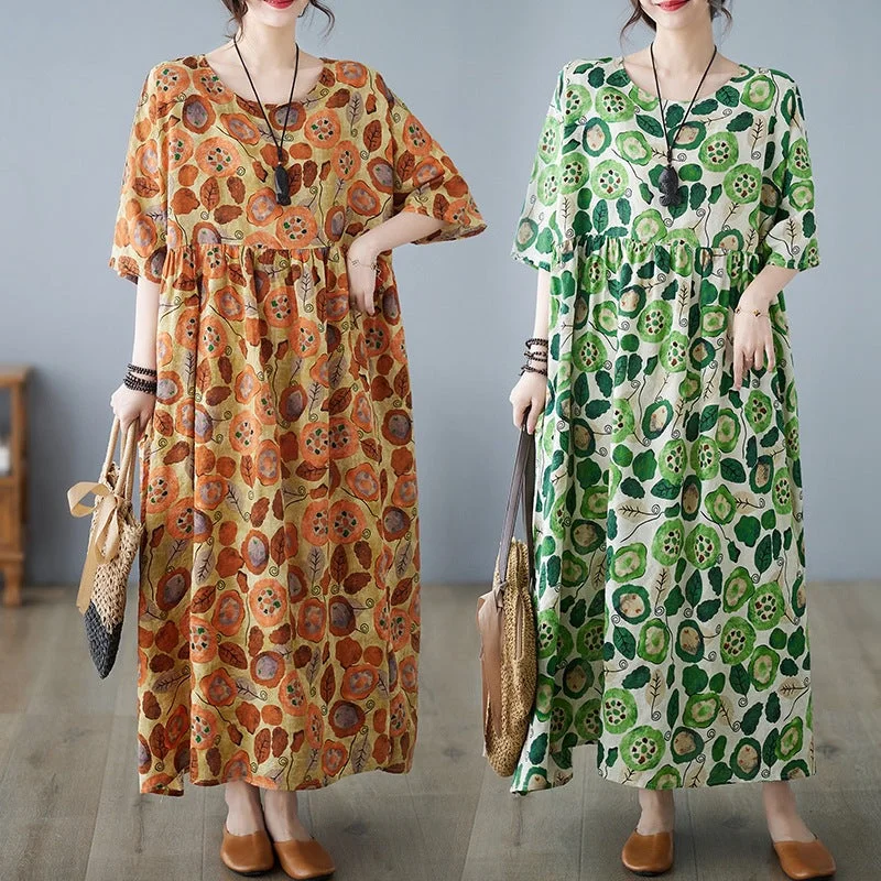 Price Fest Simple And Countryside-Style Loose And Slimpy Beach Dress