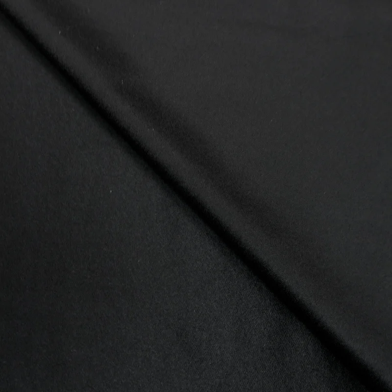 Big Discounts 2.50 YDS Black Pure 100% Cashmere Loro Piana Fabric