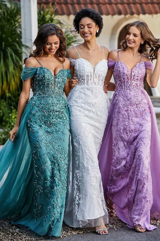 Exclusive Offers Lace Up Back Off Shoulder Tulle Dress