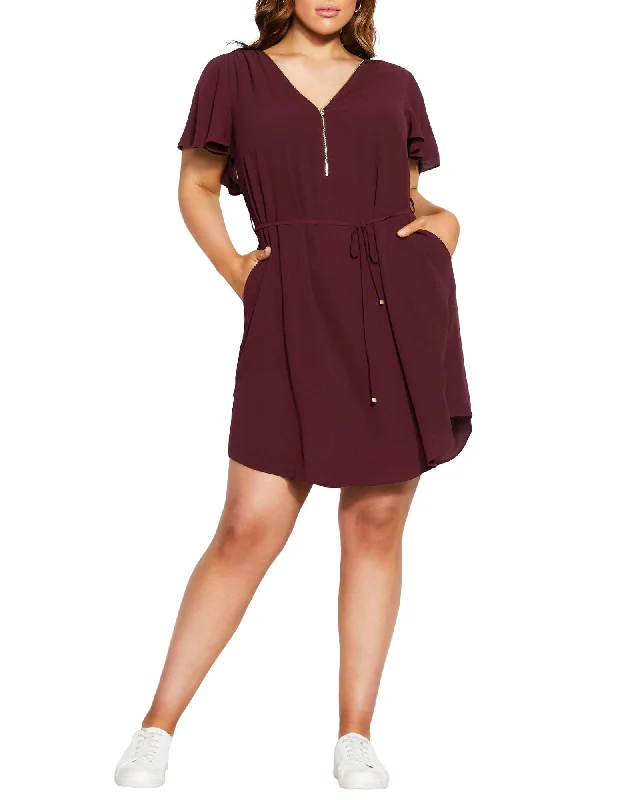Bargain Blast Stacy Dress | Burgundy
