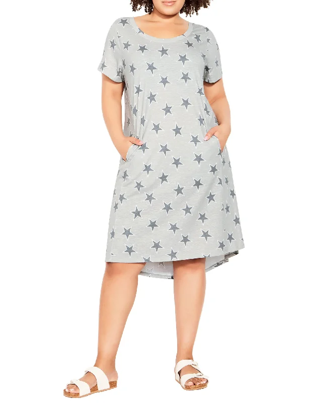 Deal Alert Soleil Hello Sunshine Dress | Light Grey / Charcoal Grey