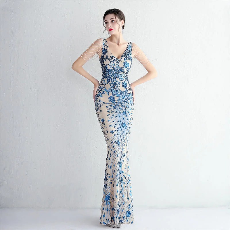 Price Reduction Fitted Design Elegant Shine Dress