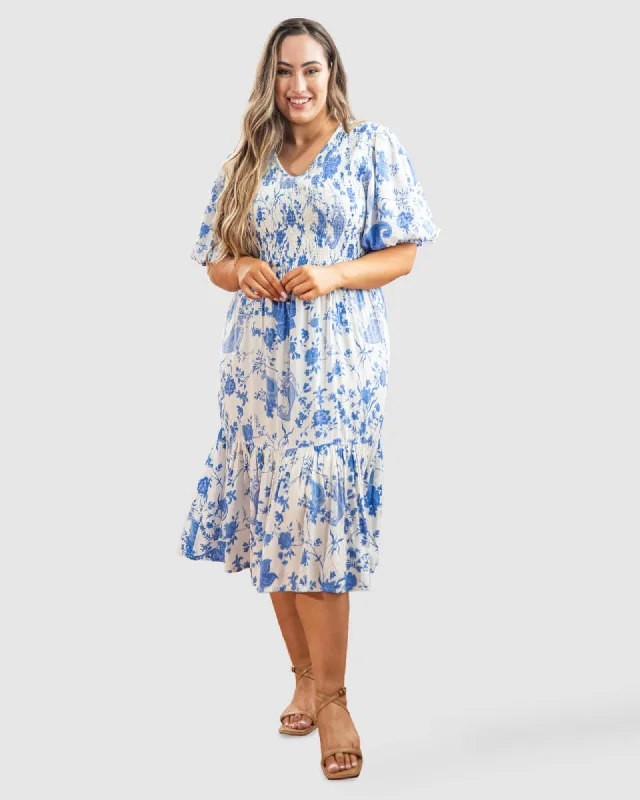 Price Blitz Mia Blouse Sleeve Dress | Paisley
