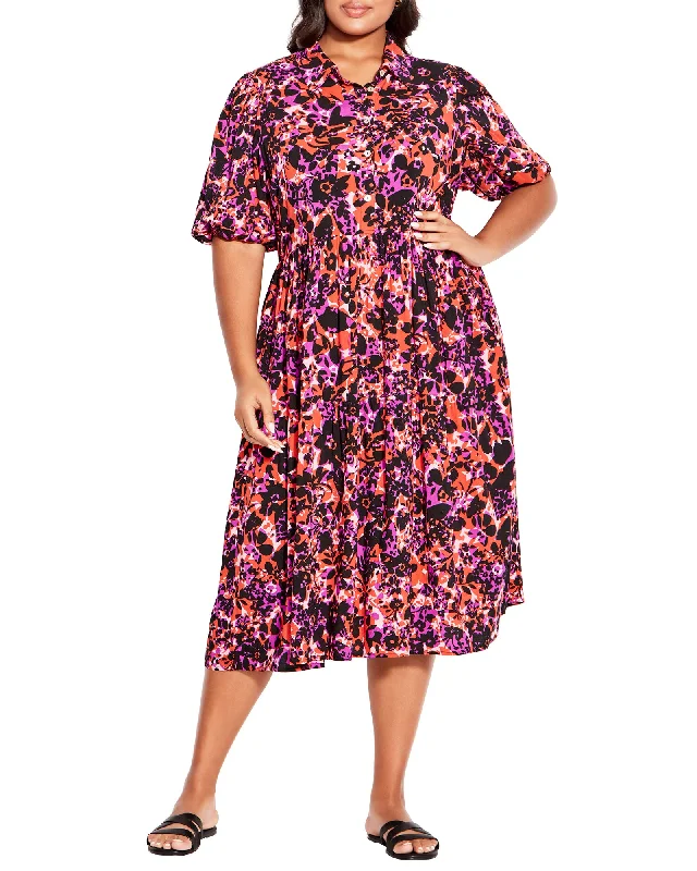 Savings Spectacular Maggie Midi Dress | Pink / Black