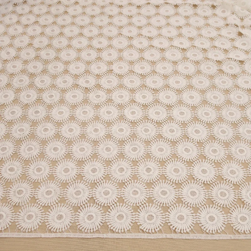 Extra Savings Ivory Bacteria Embroidered Lace