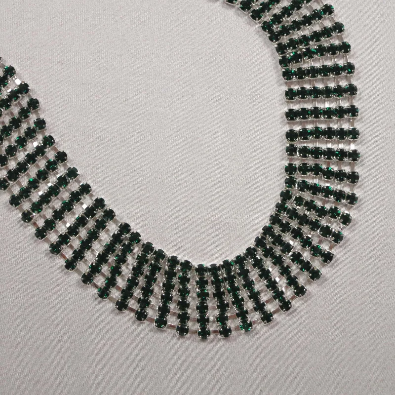 Friends and Family Sale Emerald Rhinestone 6 Row Trim