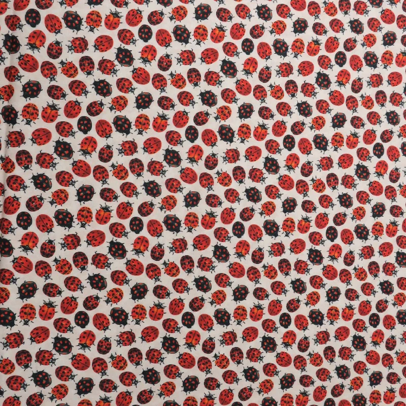 Overstock Sale Ladybug Frolicking Fields Printed Cotton