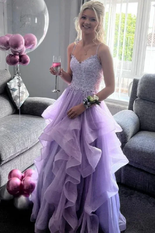 Closeout Spaghetti Straps V-Neck Ruffles Empire-Waist Sleeveless Formal Prom Dress Closeout Spaghetti Straps V-Neck Ruffles Empire-Waist Sleeveless Formal Prom Dress