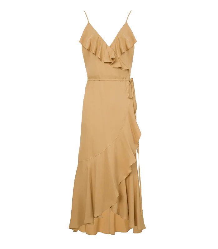 Special Discount Agnes Long Ruffle Dress