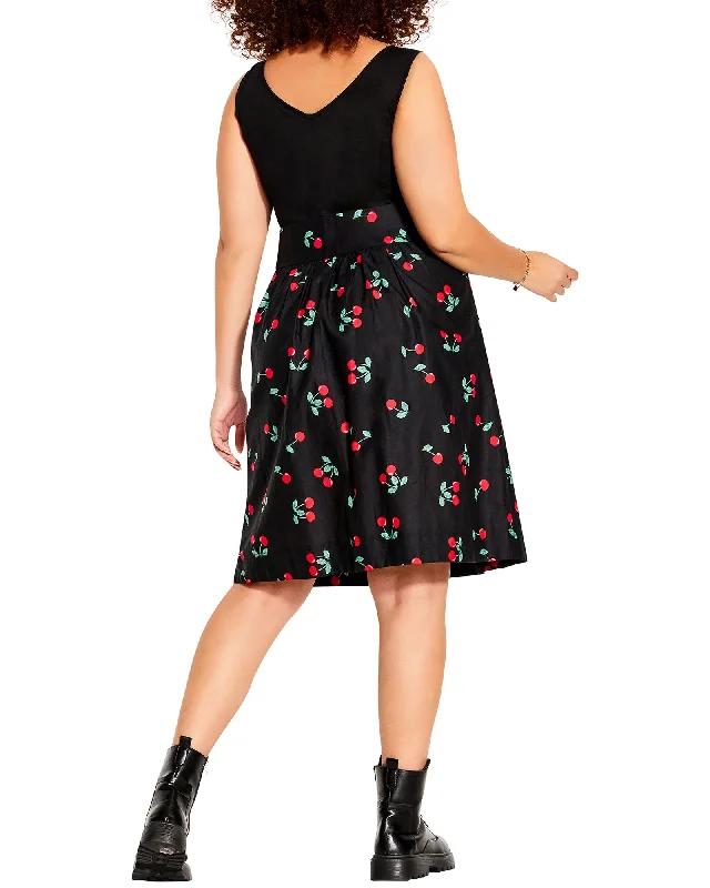 Shop and Save Marilyn Off The Grid Cherry Dress | Red