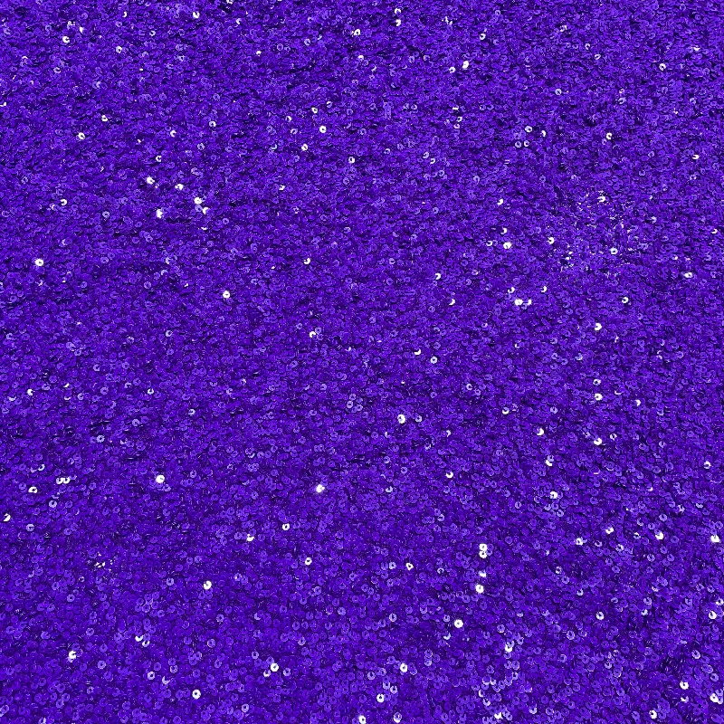 Super Bargain Deep Purple Heavily Sequin Embroidered Fashion Fabric