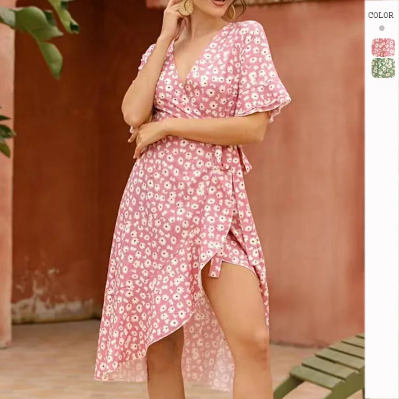 Today's Special Sexy V-Neck High-Waisted Slim-Fit Crossed Dress