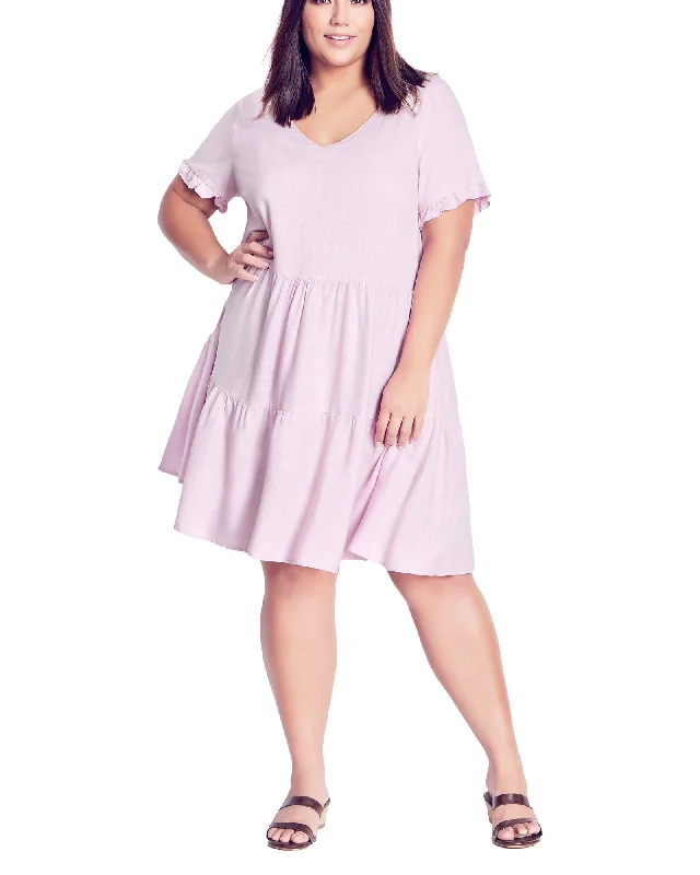 Lowest Price Love Tiered Mini Dress | Pink