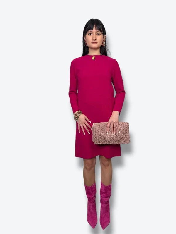 Savings Galore 1990s Mila Schön Hot Pink Dress
