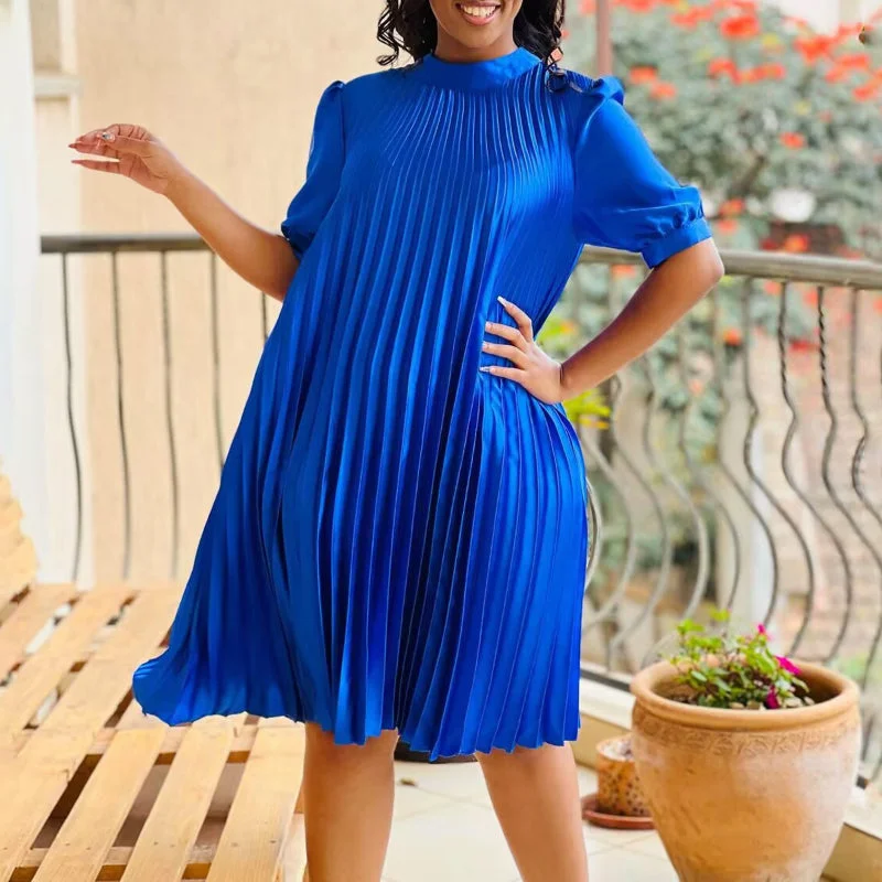 Exclusive Savings New Arrival Casual Tie Strap Pleated Dress