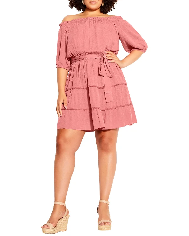 Daily Deals Evie Fiesta Fringe Dress | Pink