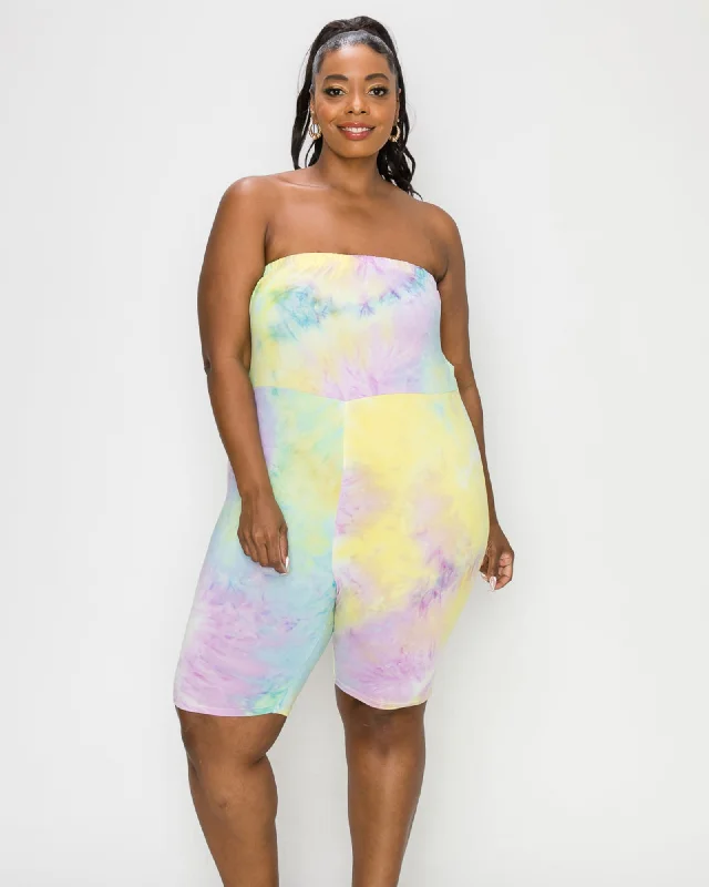 Bonus Savings Sydney Tie Dye Romper | Lavender/Mint/Banana TD