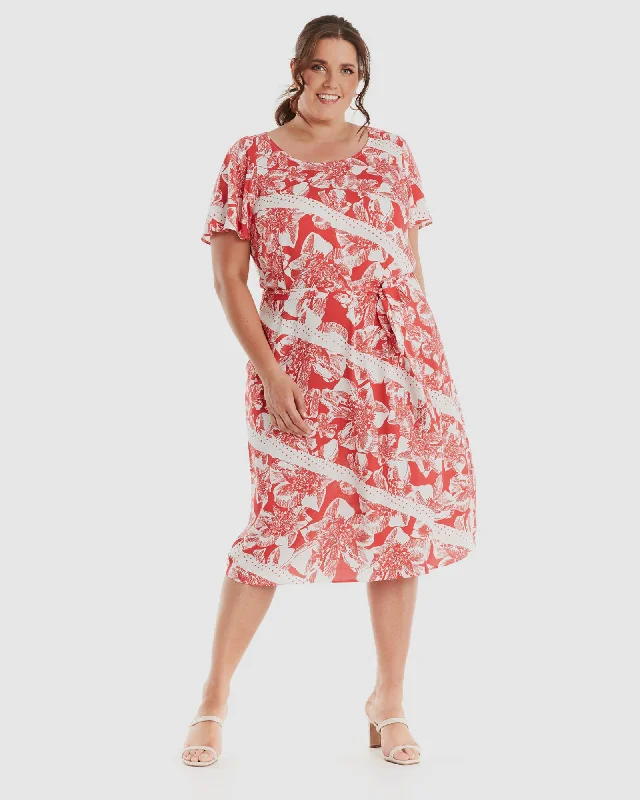 Epic Deals Hibiscus Shift Dress | Print