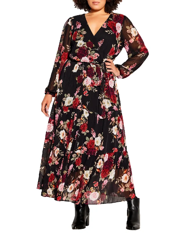 Get It Before It’s Gone Dana Paradise Maxi Dress Black | Black / Red