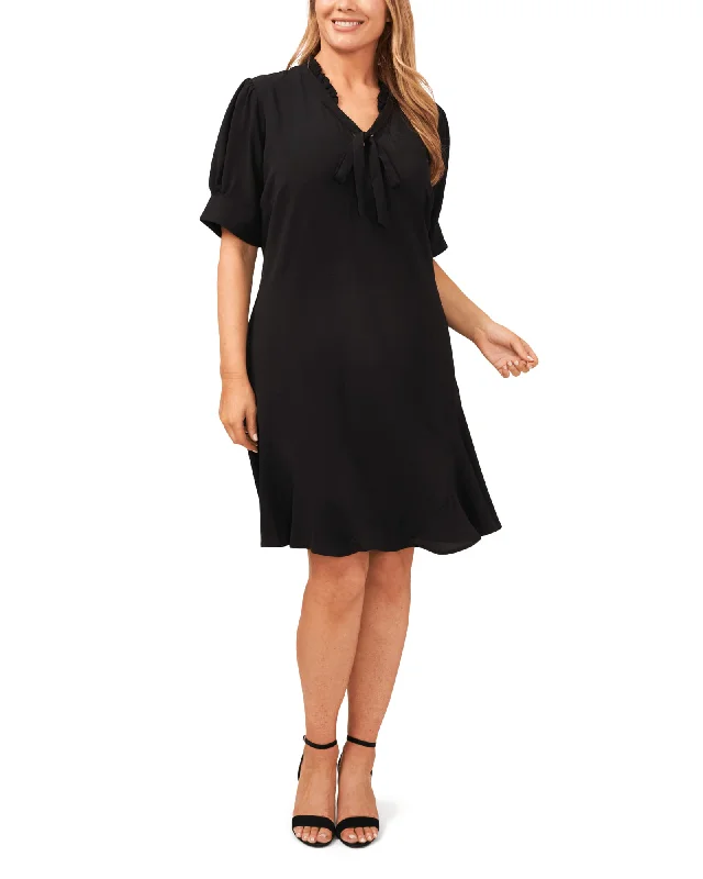 TIME-Limited Offer Hattie Ruffled Dress | RICH BLACK