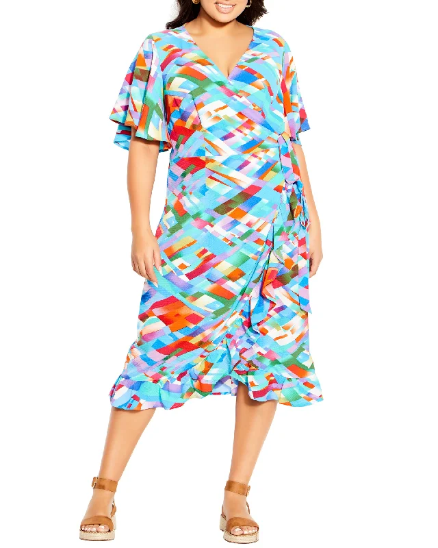 Mega Deal Bella Wrap Dress | Royal Blue
