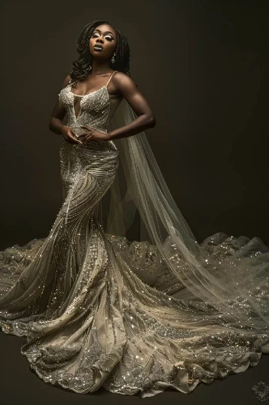Deal of the Day Honey  Exquisite White Mermaid Gown  Wedding Dress