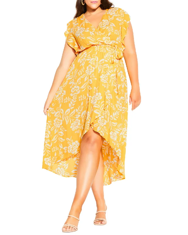 Stock Up and Save Piper Golden Floral Maxi Dress | Yellow / White