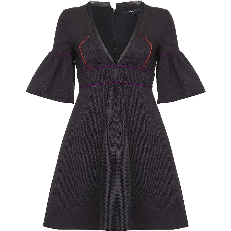 Hurry In Runway Documented Gucci Spring/Summer 2007 Black Silk Purple & Orange Dress