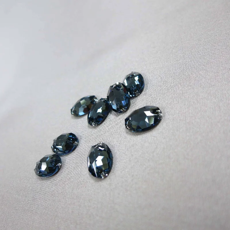 Holiday Sale Denim Blue Swarovski Elements Stones 10x7MM