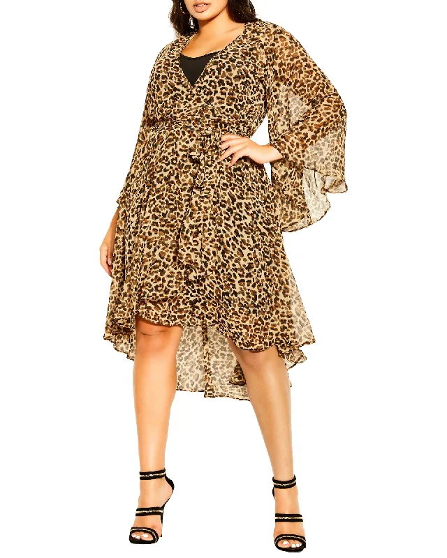Inventory Reduction Adila Leopard Dress | Tan / Black