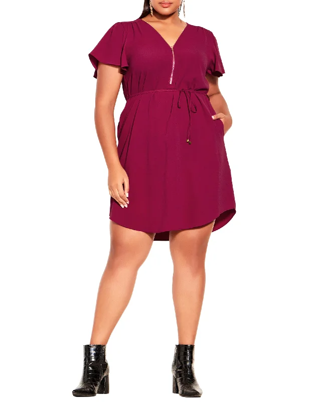 Online Only Nafeli Summer Fling Dress | Burgundy