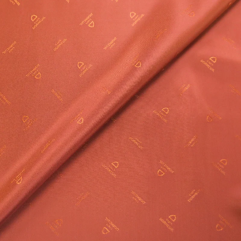 Savings Bonanza Brick Orange Translucent Solid Acetate Viscose Dormeuil Exclusive Lining