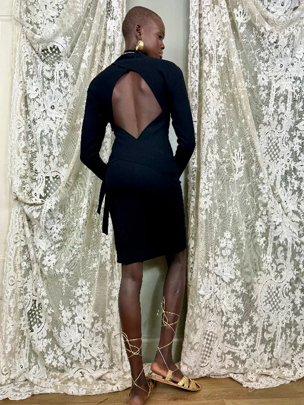 Special Discount Christian Dior, 90s crepe black dress