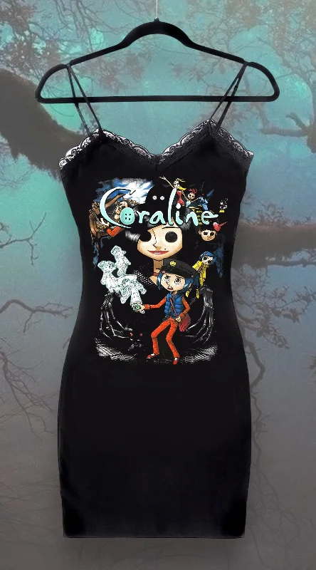 Act Now Coraline Lace Strap Dress