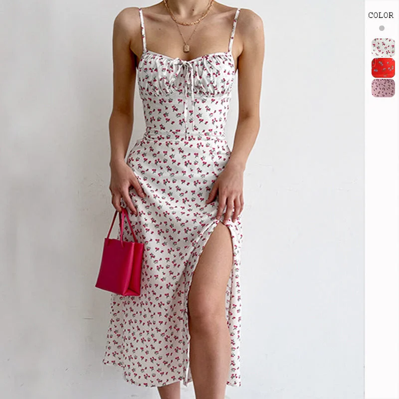 Closeout Sexy Slim Fit Floral Bodycon Dress