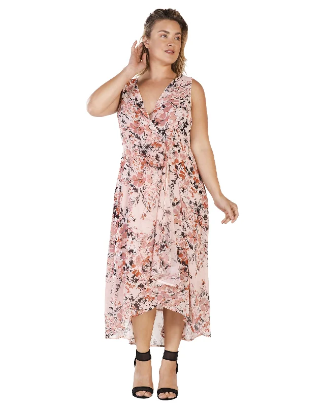 Final Clearance Leia High Low Maxi Dress | Garden Floral