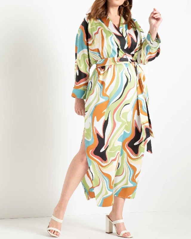 Act Now Mia Exotic Overnight Boho Dress | Mint / Black