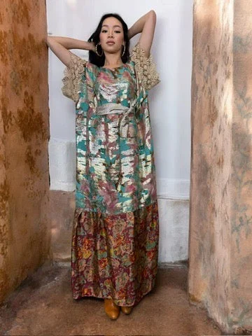 Deal Explosion Arianna, reworked vintage lamé dress