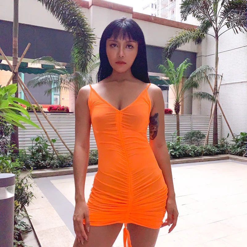 Crazy Deals Sensual Sheer Mesh Mini Slip Dress