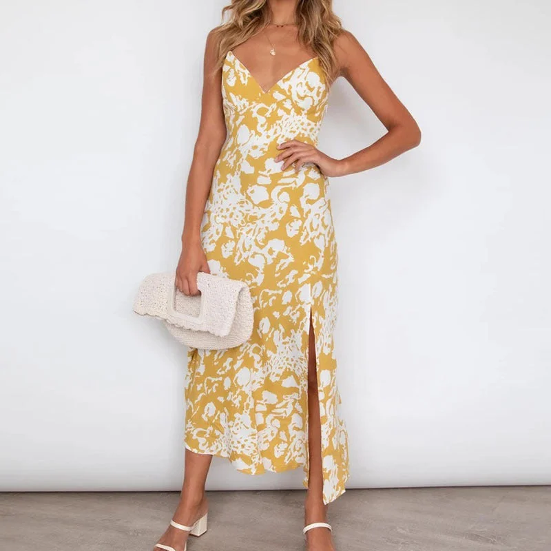 Exclusive Online Offer Summer Sexy European and American Digital Printed Camisole Dress