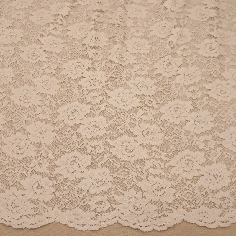 Super Sale Ivory and Gold Floral Embroidered Lace