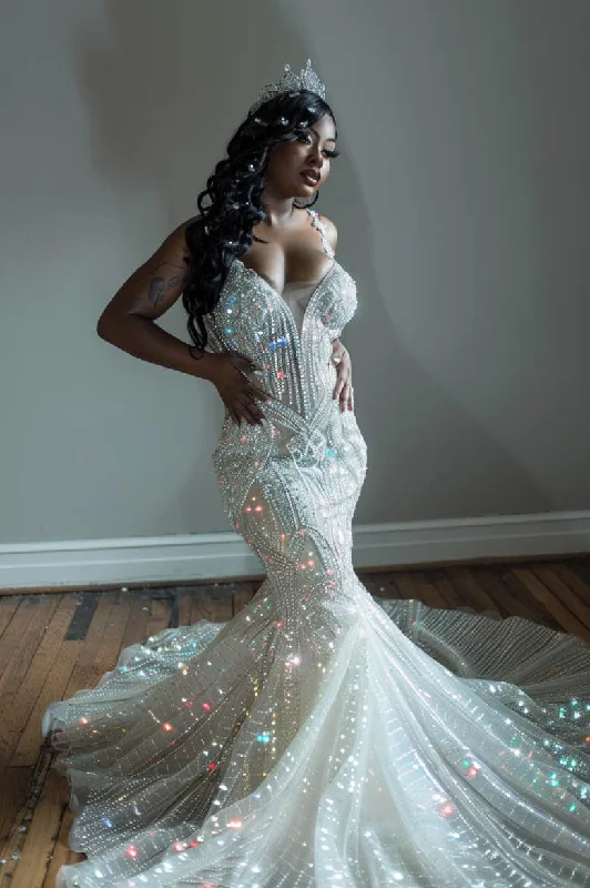 Best Seller Saoirse  Elegant White Mermaid Gown  Wedding Dress