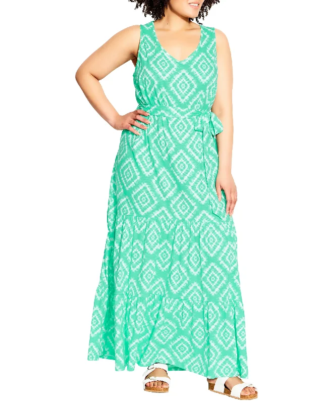 Deal Dash Annie Maxi Dress | Mint / White