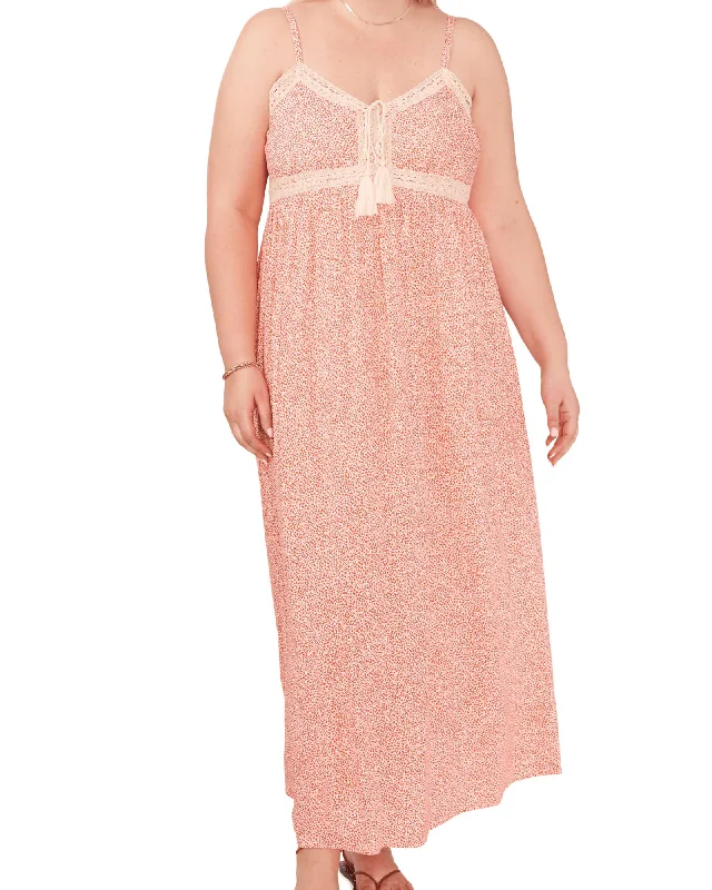 Limited Time Offer Mia Crochet Trim Maxi Dress | CRACKLE-645