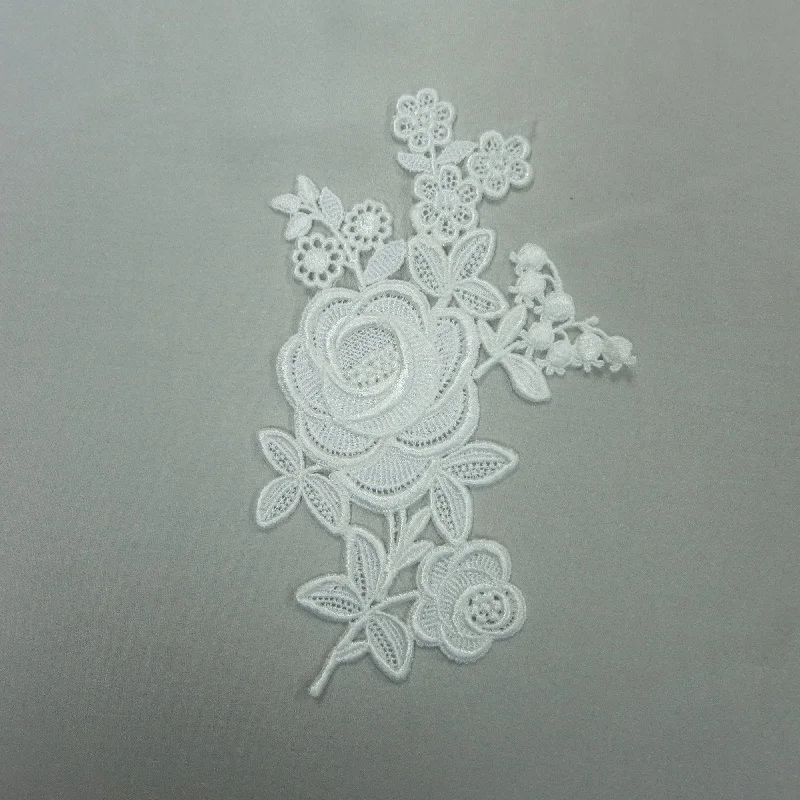 Mega Deal White Floral Lace Applique